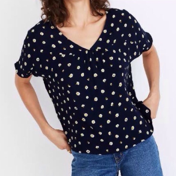 Madewell Rhyme Top in Daisy Dots - Picture 11 of 11